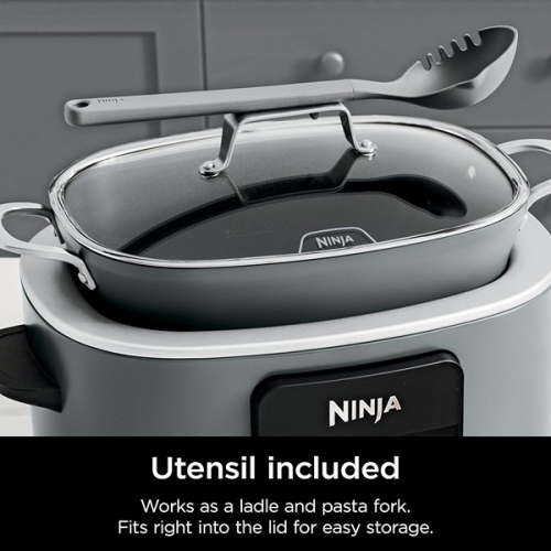 La PossibleCooker PRO 32,11 MC1001C de 8,5 pte Foodi de Ninja avec 45,72 mijoteuse 8-en-1 de 26,9 cm est offerte en gris sel de mer