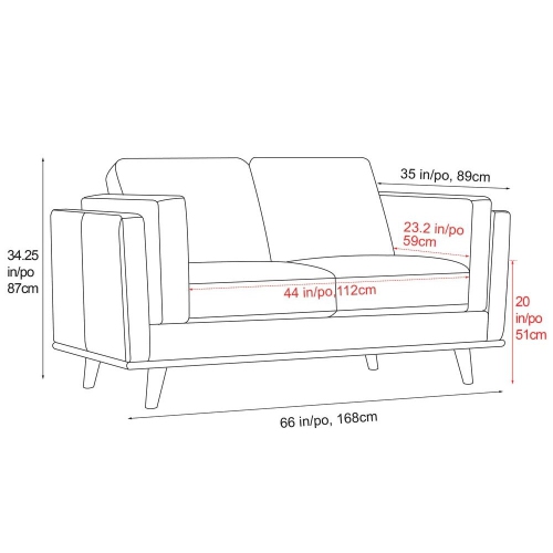 Causeuse en cuir Valencia Artisan, chocolat