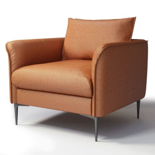 Valencia Jasper Leather Accent Chair,Cognac