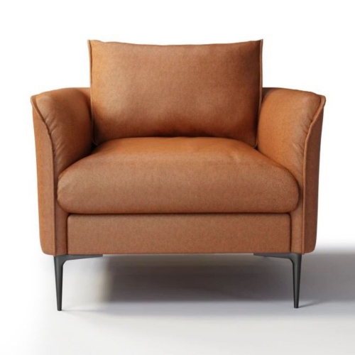 Valencia Jasper Leather Accent Chair,Cognac