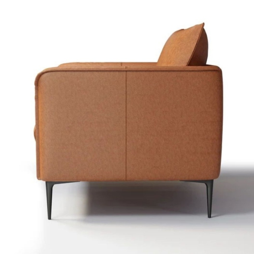 Valencia Jasper Leather Accent Chair,Cognac