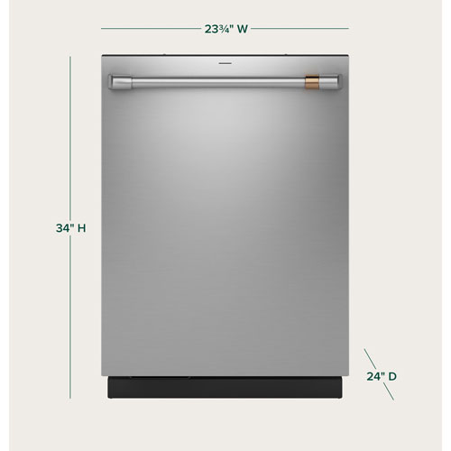Café Customizable Professional 24" 39dB Built-In Dishwasher - Stainless Steel