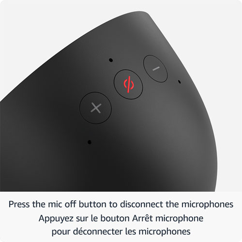 Réveil intelligent Amazon Echo Spot avec Alexa, noir - Conçu pour Alexa+