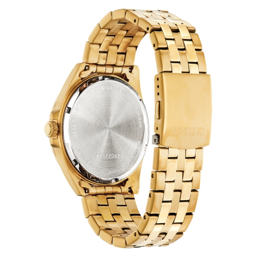 Citizen Mens Quartz Japanese Quartz Watch 42mm Two-Tone Stainless Steel & Resin Case Gold-Tone Stainless Steel Bracelet with Black Dial