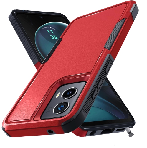 XCRS Moto G Stylus 5G 2024 Hard Case Hard Case, Dual Layered Comm, Heavy Duty, Tuff Cover