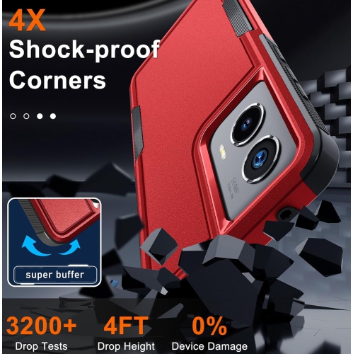 XCRS Moto G Stylus 5G 2024 Hard Case Hard Case, Dual Layered Comm, Heavy Duty, Tuff Cover