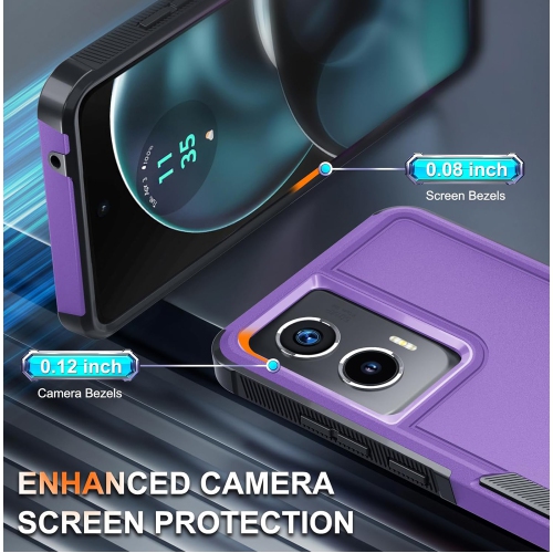 XCRS Moto G Stylus 5G 2024 Hard Case Hard Case, Dual Layered Comm, Heavy Duty, Tuff Cover