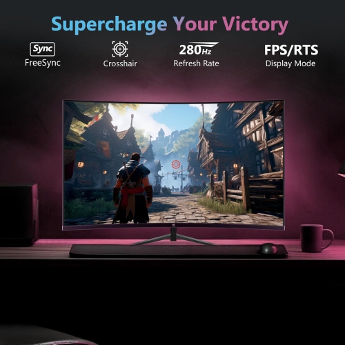 Z-EDGE UG27P 27" 1080P Full HD 240Hz 1ms Curved Gaming Monitor - Black