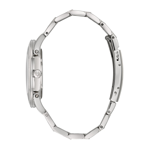 Bulova Mens Classic Quartz Watch 43mm Silver-Tone Stainless Steel Case and Bracelet with Blue Dial