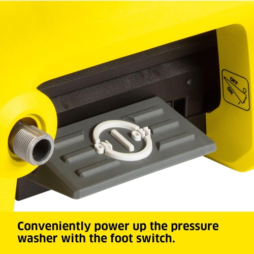 Karcher K1800PS Cube 1800 PSI 1.2 GPM Electric Power Pressure Washer with Turbo, 15°, & Soap Nozzles