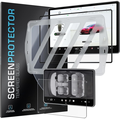 Protecteur d'écran Inskin pour Tesla Model 3 Highland 2024-verre trempé pour tableau de bord et écran arrière (8&nbsp;po), antireflet mat,