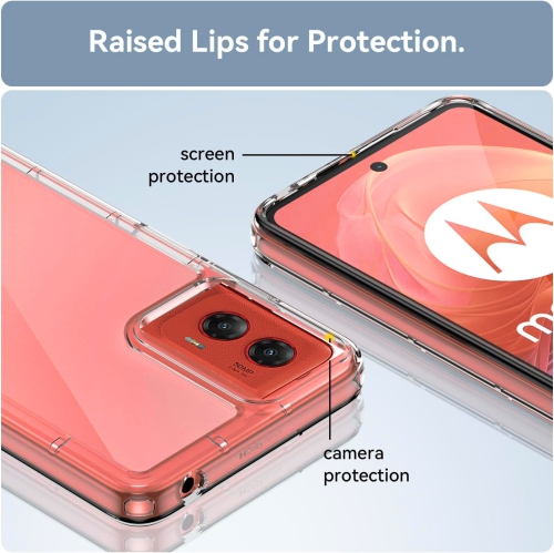 XCRS Moto G Stylus 5G 2024 Case Transparent Clear Acrylic Hard Shell Cover