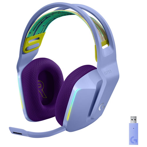 LOGITECH  Refurbished (Excellent) - G733 Lightspeed RGB Wireless Gaming Headset - In Lilac