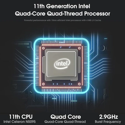 16 Inch Laptop, 16GB RAM, 512GB SSD, 11th Gen Intel Celeron N5095, FHD IPS Screen, Windows 11