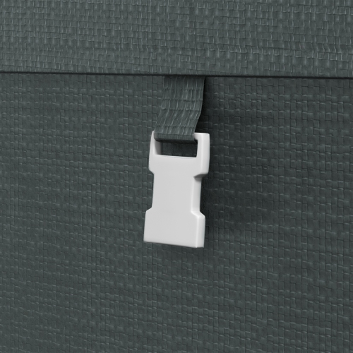 Outsunny 4 x 6ft Portable Shed, Outdoor Storage Shed Tent with Galvanised Steel Frame and Roll-up Door for Motorcycle, Bike, Garden Tools