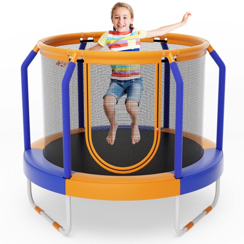 Mini trampoline de 48 po avec cadre en métal robuste à pattes en U de Costway