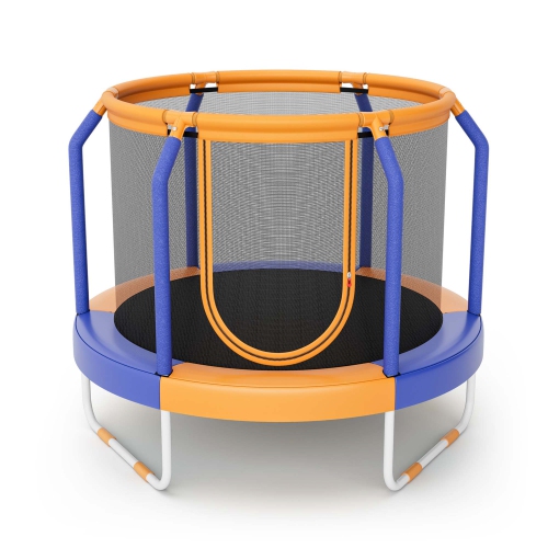 Costway 48" Mini Trampoline with Enclosure Heavy-Duty Metal Frame U-shaped Legs