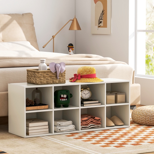Banc à chaussures avec casiers de rangement pour chaussures 8 DE Costway, capacité de 500 LB
