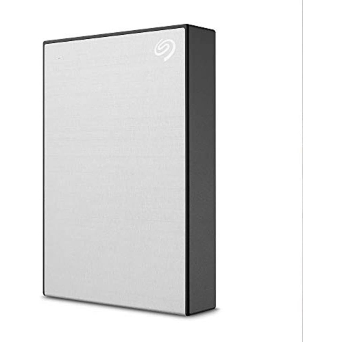 Disque dur externe One Touch de Seagate avec mot de passe 5&nbsp;To argenté, pour PC portable Mac et Chromebook, 6&nbsp;mois Mylio photos et Dropbox,