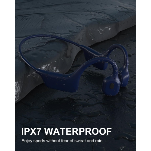 SANOTO Bone Conduction Headphones Bluetooth Open Ear Headphones IPX7 Waterproof Sweatproof Sport Headphones Wireless Earphones for Running Bicycle