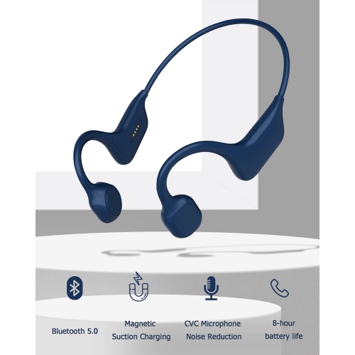 SANOTO Bone Conduction Headphones Bluetooth Open Ear Headphones IPX7 Waterproof Sweatproof Sport Headphones Wireless Earphones for Running Bicycle