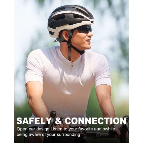 MONODEAL Bone Conduction Headphones BT5.3 Open Ear Headphones Wireless IPX5 Waterproof Headset with Microphone Sport Headphones Long Battery Life for