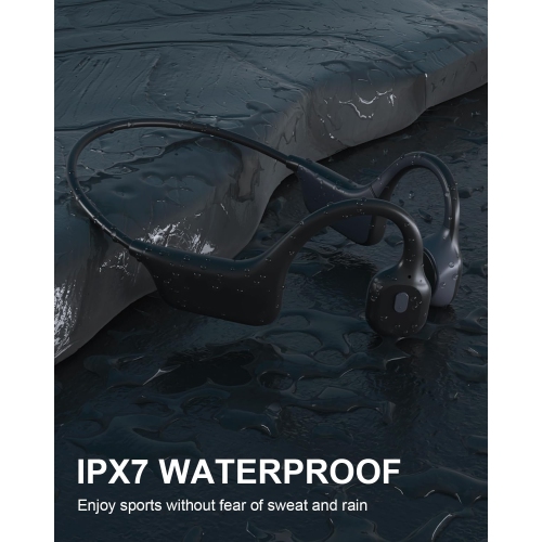 SANOTO Bone Conduction Headphones Wireless Open Ear Headphones IPX7 Waterproof Sweatproof Bluetooth Earphones Sport Headphones for Running Bicycle