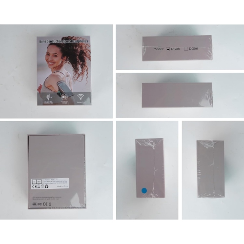 SANOTO Bone Conduction Headphones Wireless Open Ear Headphones IPX7 Waterproof Sweatproof Bluetooth Earphones Sport Headphones for Running Bicycle