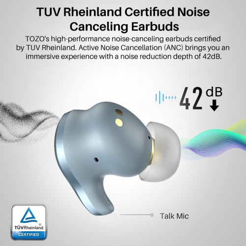 TOZO Golden X1 Earbuds LDAC & Hi-Res Audio Wireless Bluetooth-Blue
