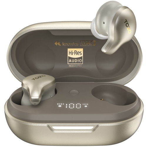 TOZO Golden X1 Earbuds LDAC & Hi-Res Audio Wireless Bluetooth-Champagne