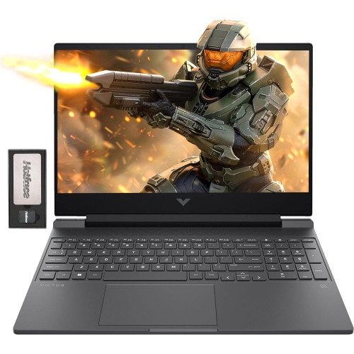 HP  " Victus 15.6"" Fhd 144Hz Gaming Laptop, Amd Ryzen 5 7535Hs, 2.16Tb Storage(2Tb SSD +160GB Docking Station Set), 64GB Ddr5, Geforce Rtx 2050