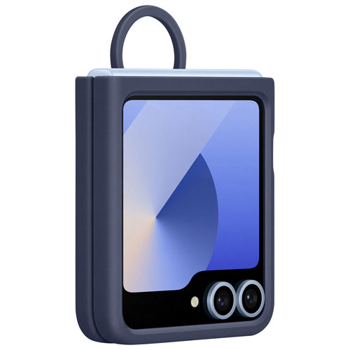 Étui en silicone Ring de Samsung pour Galaxy Z Flip6 de Samsung - Bleu marine