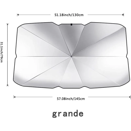 Universal Retractable Car Sunshade - UV Protection, Keeps Car Cool, Easy Installation