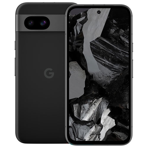 Remis à neuf - Pixel 8a 128&nbsp;Go de Google - obsidienne - Déverrouillé