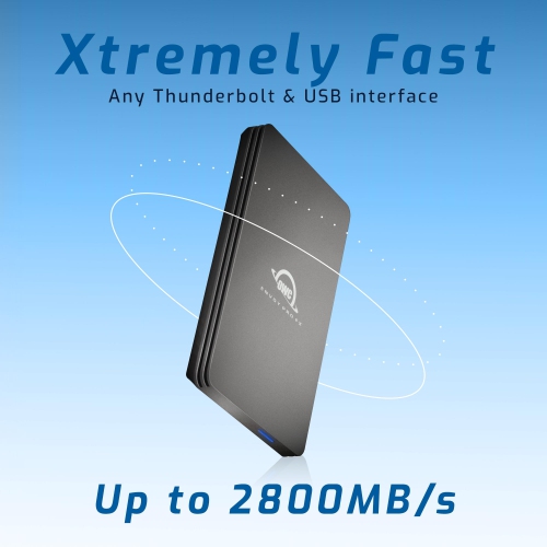 1.0TB OWC Envoy Pro FX Thunderbolt + USB 3.2 (10Gb/s) Bus-Powered Portable NVMe SSD External Storage Solution