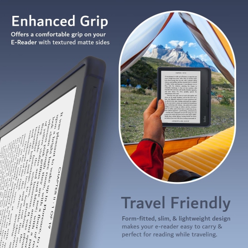 TUDIA SKN Kobo Libra 2 Case Clear Case - Frosted Blue