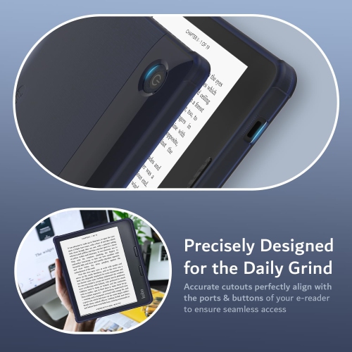 TUDIA SKN Kobo Libra 2 Case Clear Case - Frosted Blue