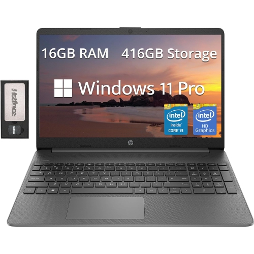 HP  15.6" Fhd Business Laptop, Intel I3-1215U, 416GB Storage(256GB SSD+160GB Docking Station Set), 16GB Ram, Intel Uhd Graphics, HD Webcam, Wi-Fi 6