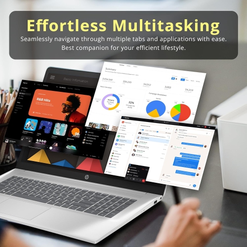 HP 17.3" FHD IPS Business Laptop, Intel i3-1215U, 1.16TB Storage, 16GB RAM, Intel UHD Graphics, HD Webcam, Numpad, Silver, Windows 11 Home