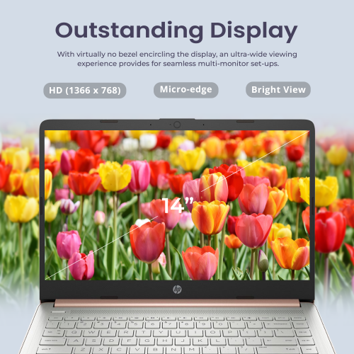 HP Stream 14" HD Laptop, Intel Celeron N4120, 288GB Storage(128GB eMMC+160GB Docking Station Set), 8GB RAM, Intel UHD Graphics, Webcam, 1 Year Office