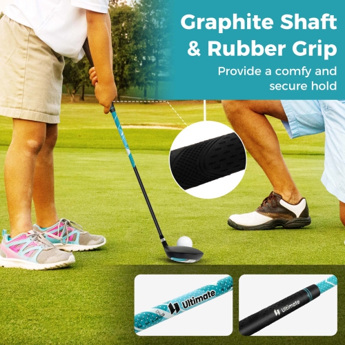Ultimate Kids Golf Practice Set Junior Complete Golf Club Set for Kids Age 5-7 Years Old