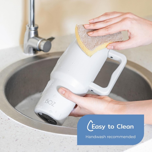 BOZ 40 oz – gobelet avec poignée et couvercle à paille, bouteille d’eau isotherme en acier inoxydable, tasse de voyage réutilisable, idéal pour