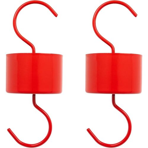 MEKKAPRO  2-Pack Ant Moat for Hummingbird Feeders & Oriole Feeders, 3 OZ Insect Guard, Nectar Feeder Accessory Hooks (Red)