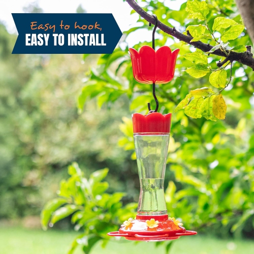 MEKKAPRO 2-Pack Ant Moat for Hummingbird Feeders & Oriole Feeders,6 Oz Insect Guard with Large Capacity, Nectar Feeder Accessory Hooks