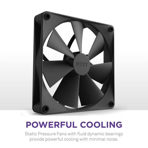 NZXT Kraken 280 280mm AIO CPU Liquid Cooler, Customizable 1.54" Square LCD, High-Performance Pump - 2 x F140 Fans