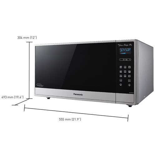Panasonic Genius Prestige Plus 1.6 Cu. Ft. Cyclonic Inverter Microwave - Stainless Steel