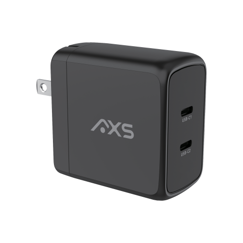 AXS BY AXESSORIZE  Axs 65W Procharge Dual Port Pd Compact Grs Wall Charger | In Black