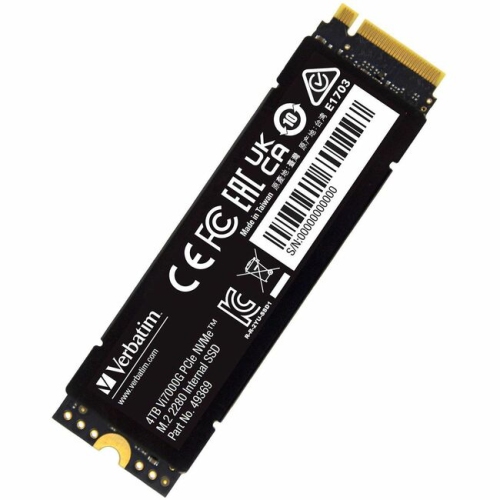 Verbatim Vi7000 4TB Vi7000 PCIe NVMe M.2 2280 Internal SSD