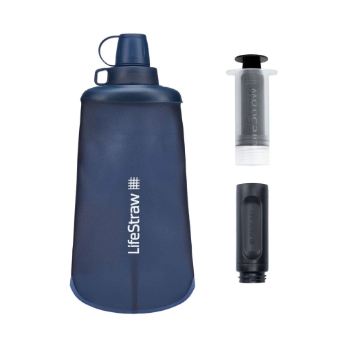 FILTRE À EAU SOUPLE PLIABLE 650 ML SÉRIE PEAK DE LIFESTRAW | NOIR