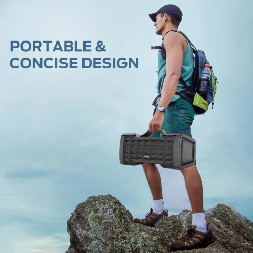 Haut-parleur Bluetooth - haut-parleur portatif sans fil 40&nbsp;W d'Oraolo, étanche IPX6, son stéréo, prise en charge de la carte TF/aux, micro